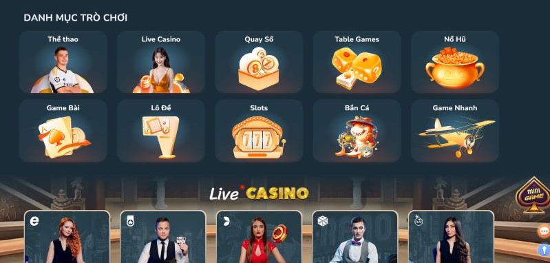 Ứng dụng Betvip cung cấp các sản phẩm và trò chơi - Betvip